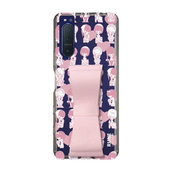 Slim Protection Case - STAND & RING RIBBON Sakura Pink［ Rune Naito - RUNE Girl Kids ］