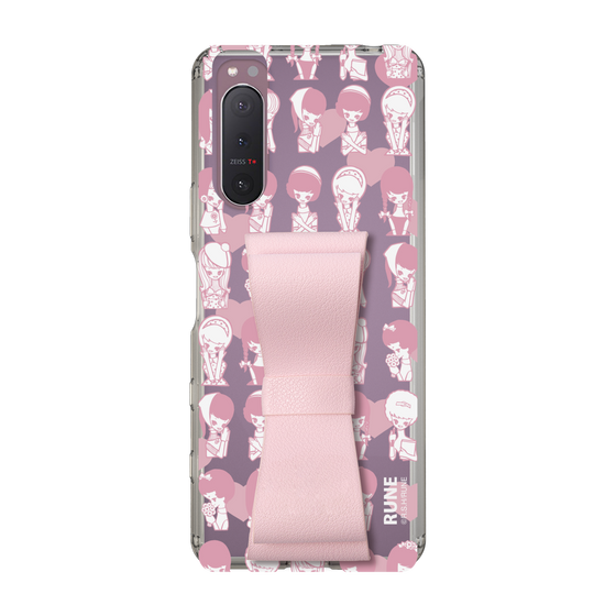 Slim Protection Case - STAND & RING RIBBON Sakura Pink［ Rune Naito - RUNE Girl Kids ］