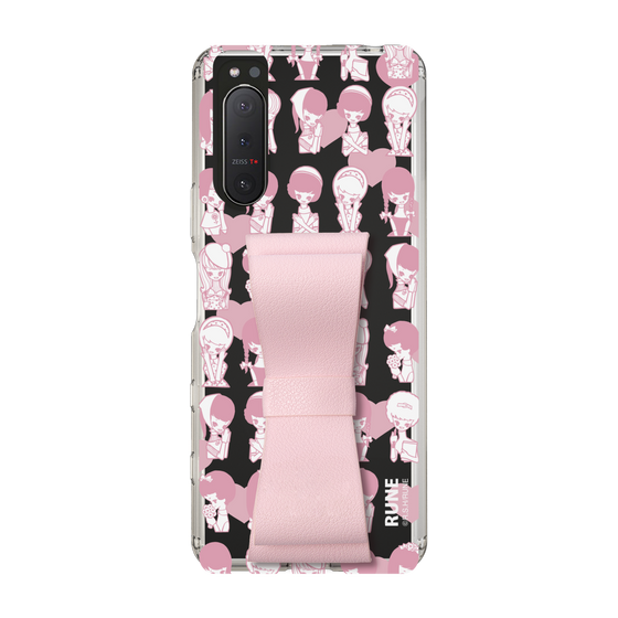 Slim Protection Case - STAND & RING RIBBON Sakura Pink［ Rune Naito - RUNE Girl Kids ］