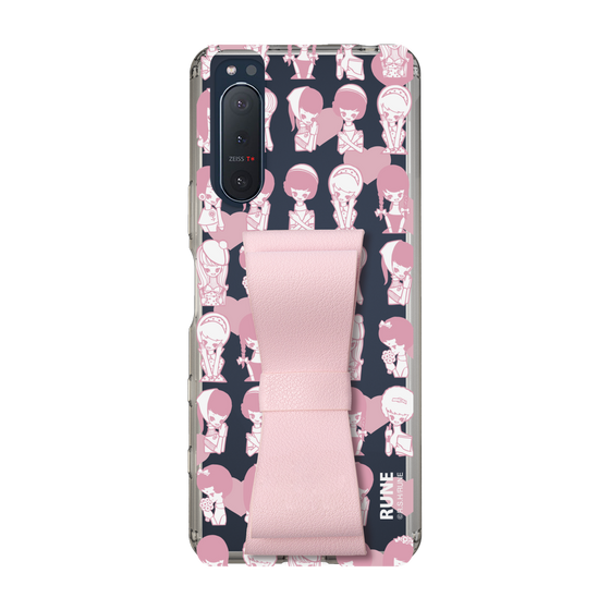 Slim Protection Case - STAND & RING RIBBON Sakura Pink［ Rune Naito - RUNE Girl Kids ］