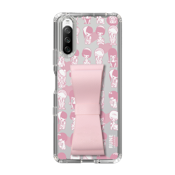 Slim Protection Case - STAND & RING RIBBON Sakura Pink［ Rune Naito - RUNE Girl Kids ］