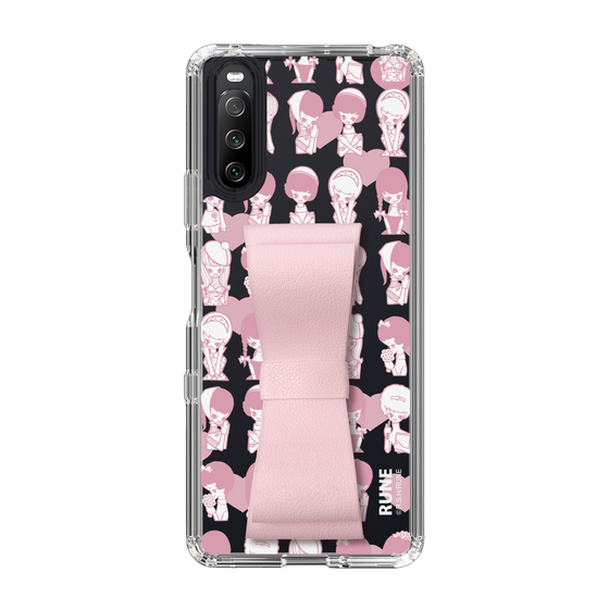 Slim Protection Case - STAND & RING RIBBON Sakura Pink［ Rune Naito - RUNE Girl Kids ］