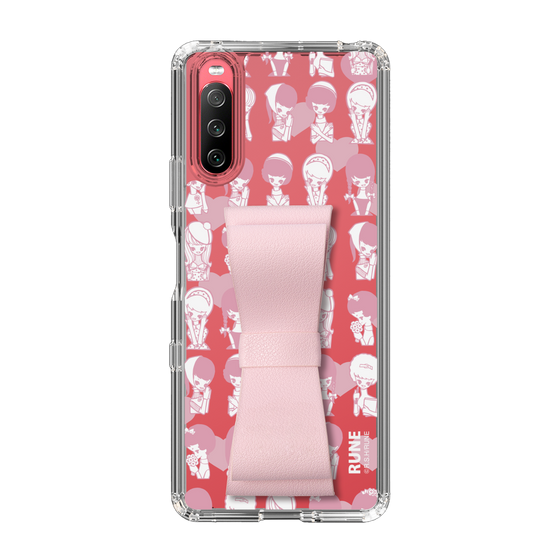 Slim Protection Case - STAND & RING RIBBON Sakura Pink［ Rune Naito - RUNE Girl Kids ］