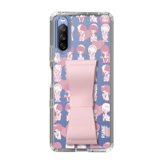 Slim Protection Case - STAND & RING RIBBON Sakura Pink［ Rune Naito - RUNE Girl Kids ］