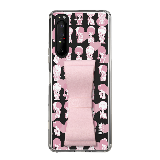Slim Protection Case - STAND & RING RIBBON Sakura Pink［ Rune Naito - RUNE Girl Kids ］