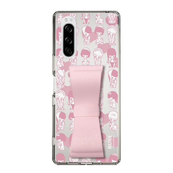 Slim Protection Case - STAND & RING RIBBON Sakura Pink［ Rune Naito - RUNE Girl Kids ］