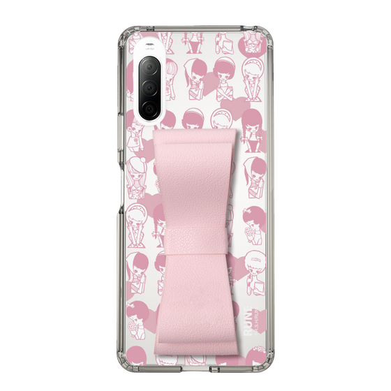Slim Protection Case - STAND & RING RIBBON Sakura Pink［ Rune Naito - RUNE Girl Kids ］