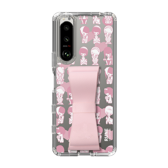 Slim Protection Case - STAND & RING RIBBON Sakura Pink［ Rune Naito - RUNE Girl Kids ］