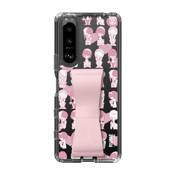 Slim Protection Case - STAND & RING RIBBON Sakura Pink［ Rune Naito - RUNE Girl Kids ］