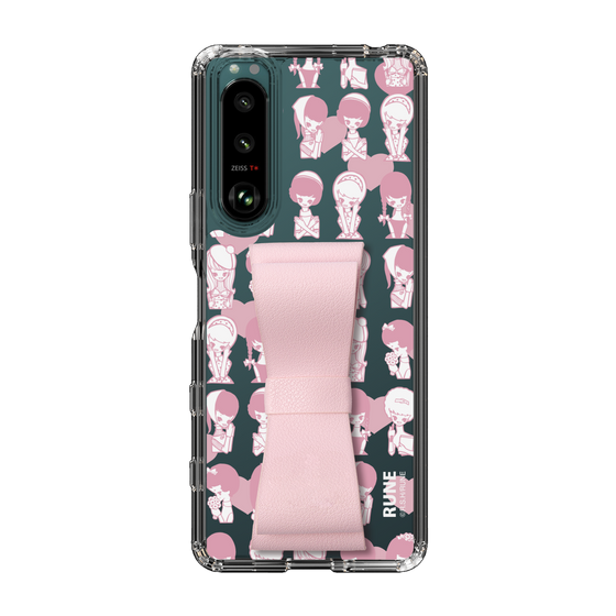 Slim Protection Case - STAND & RING RIBBON Sakura Pink［ Rune Naito - RUNE Girl Kids ］