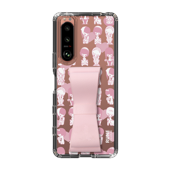Slim Protection Case - STAND & RING RIBBON Sakura Pink［ Rune Naito - RUNE Girl Kids ］