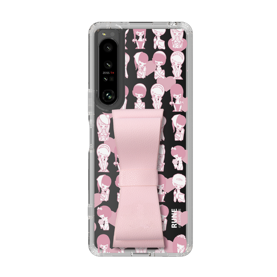 Slim Protection Case - STAND & RING RIBBON Sakura Pink［ Rune Naito - RUNE Girl Kids ］