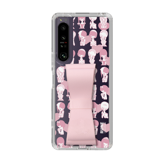 Slim Protection Case - STAND & RING RIBBON Sakura Pink［ Rune Naito - RUNE Girl Kids ］