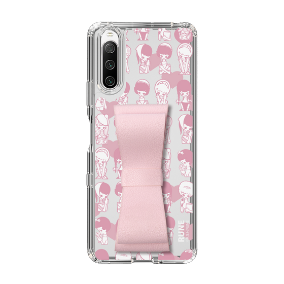 Slim Protection Case - STAND & RING RIBBON Sakura Pink［ Rune Naito - RUNE Girl Kids ］