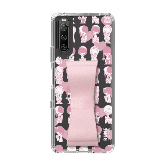 Slim Protection Case - STAND & RING RIBBON Sakura Pink［ Rune Naito - RUNE Girl Kids ］