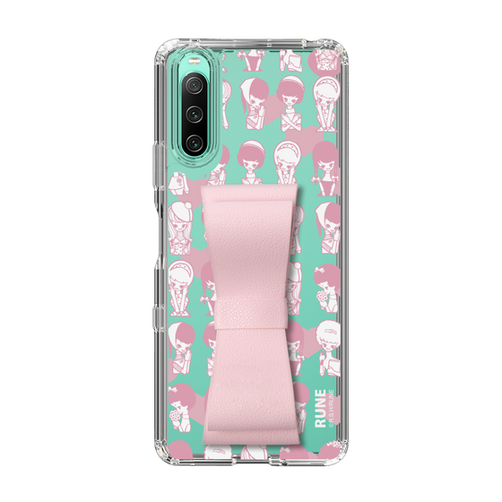 Slim Protection Case - STAND & RING RIBBON Sakura Pink［ Rune Naito - RUNE Girl Kids ］