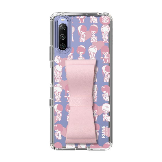 Slim Protection Case - STAND & RING RIBBON Sakura Pink［ Rune Naito - RUNE Girl Kids ］