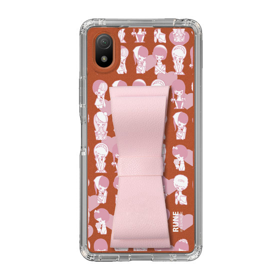 Slim Protection Case - STAND & RING RIBBON Sakura Pink［ Rune Naito - RUNE Girl Kids ］