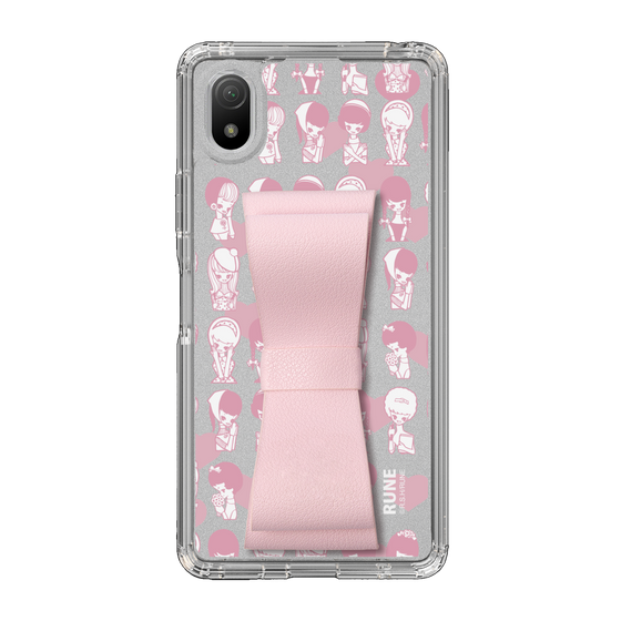 Slim Protection Case - STAND & RING RIBBON Sakura Pink［ Rune Naito - RUNE Girl Kids ］