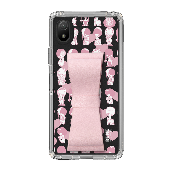 Slim Protection Case - STAND & RING RIBBON Sakura Pink［ Rune Naito - RUNE Girl Kids ］