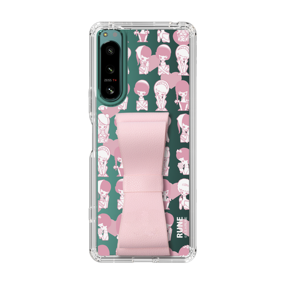 Slim Protection Case - STAND & RING RIBBON Sakura Pink［ Rune Naito - RUNE Girl Kids ］