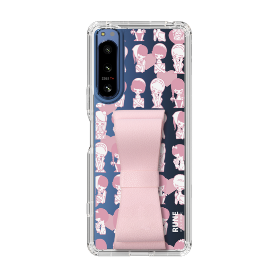 Slim Protection Case - STAND & RING RIBBON Sakura Pink［ Rune Naito - RUNE Girl Kids ］