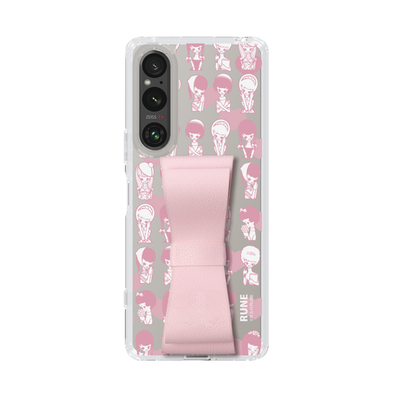 Slim Protection Case - STAND & RING RIBBON Sakura Pink［ Rune Naito - RUNE Girl Kids ］