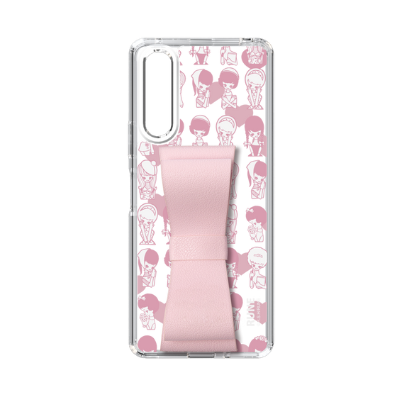 Slim Protection Case - STAND & RING RIBBON Sakura Pink［ Rune Naito - RUNE Girl Kids ］