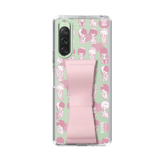 Slim Protection Case - STAND & RING RIBBON Sakura Pink［ Rune Naito - RUNE Girl Kids ］