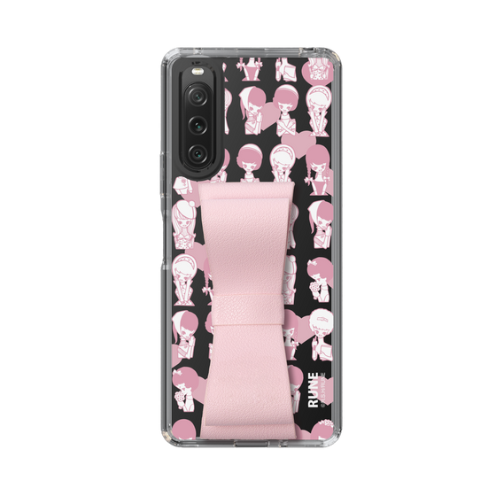 Slim Protection Case - STAND & RING RIBBON Sakura Pink［ Rune Naito - RUNE Girl Kids ］