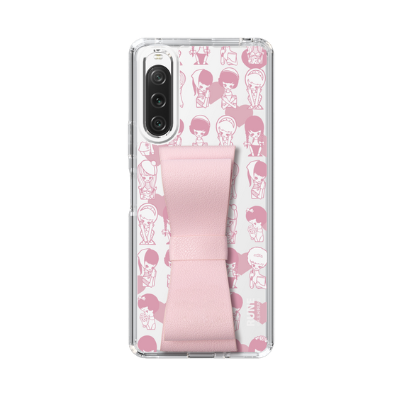 Slim Protection Case - STAND & RING RIBBON Sakura Pink［ Rune Naito - RUNE Girl Kids ］