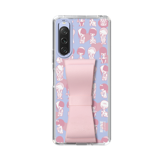 Slim Protection Case - STAND & RING RIBBON Sakura Pink［ Rune Naito - RUNE Girl Kids ］