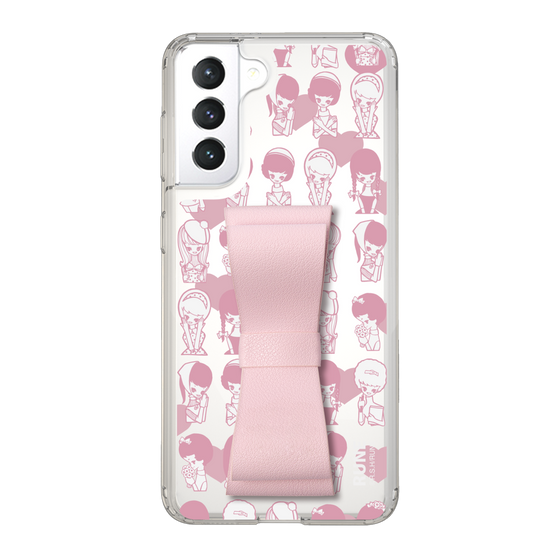 Slim Protection Case - STAND & RING RIBBON Sakura Pink［ Rune Naito - RUNE Girl Kids ］