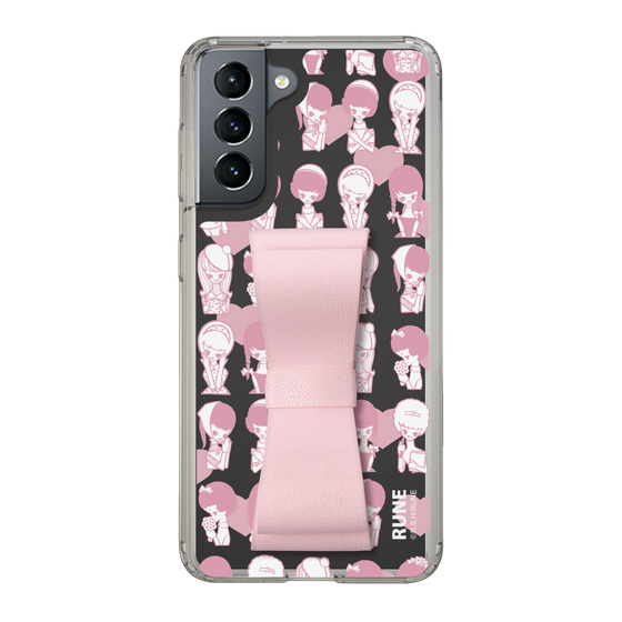 Slim Protection Case - STAND & RING RIBBON Sakura Pink［ Rune Naito - RUNE Girl Kids ］