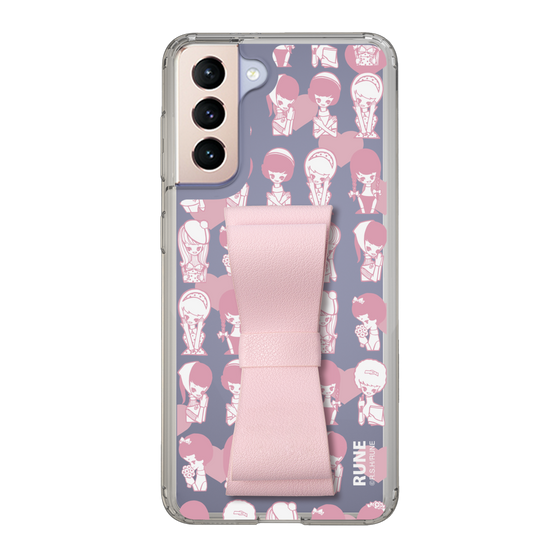 Slim Protection Case - STAND & RING RIBBON Sakura Pink［ Rune Naito - RUNE Girl Kids ］