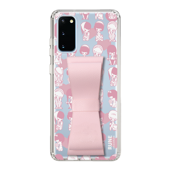 Slim Protection Case - STAND & RING RIBBON Sakura Pink［ Rune Naito - RUNE Girl Kids ］