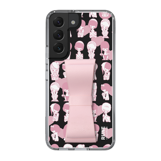 Slim Protection Case - STAND & RING RIBBON Sakura Pink［ Rune Naito - RUNE Girl Kids ］