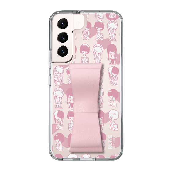 Slim Protection Case - STAND & RING RIBBON Sakura Pink［ Rune Naito - RUNE Girl Kids ］