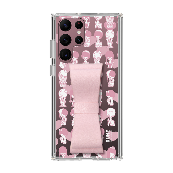 Slim Protection Case - STAND & RING RIBBON Sakura Pink［ Rune Naito - RUNE Girl Kids ］