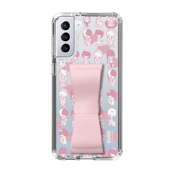 Slim Protection Case - STAND & RING RIBBON Sakura Pink［ Rune Naito - RUNE Girl Kids ］