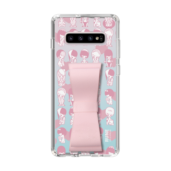 Slim Protection Case - STAND & RING RIBBON Sakura Pink［ Rune Naito - RUNE Girl Kids ］