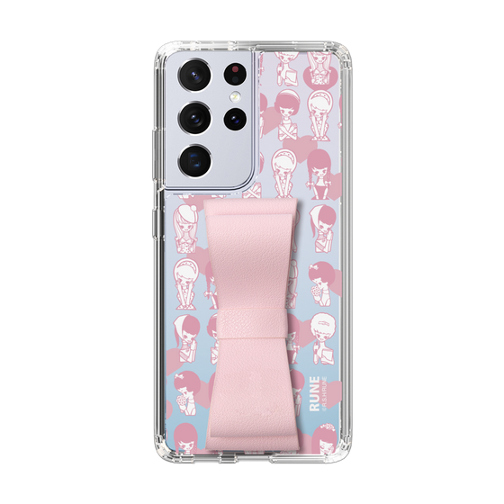 Slim Protection Case - STAND & RING RIBBON Sakura Pink［ Rune Naito - RUNE Girl Kids ］