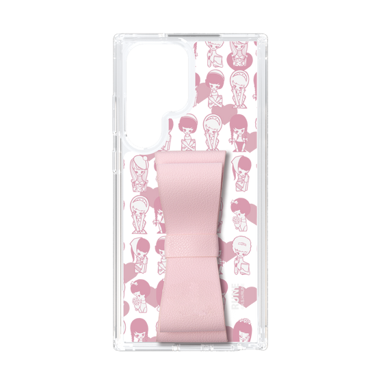Slim Protection Case - STAND & RING RIBBON Sakura Pink［ Rune Naito - RUNE Girl Kids ］