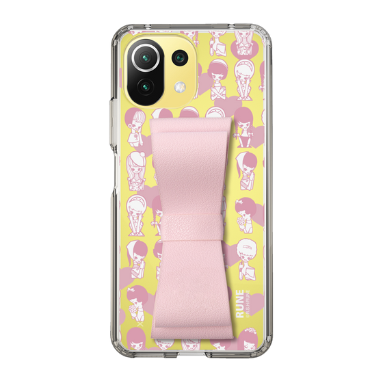 Slim Protection Case - STAND & RING RIBBON Sakura Pink［ Rune Naito - RUNE Girl Kids ］