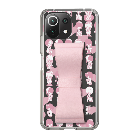 Slim Protection Case - STAND & RING RIBBON Sakura Pink［ Rune Naito - RUNE Girl Kids ］