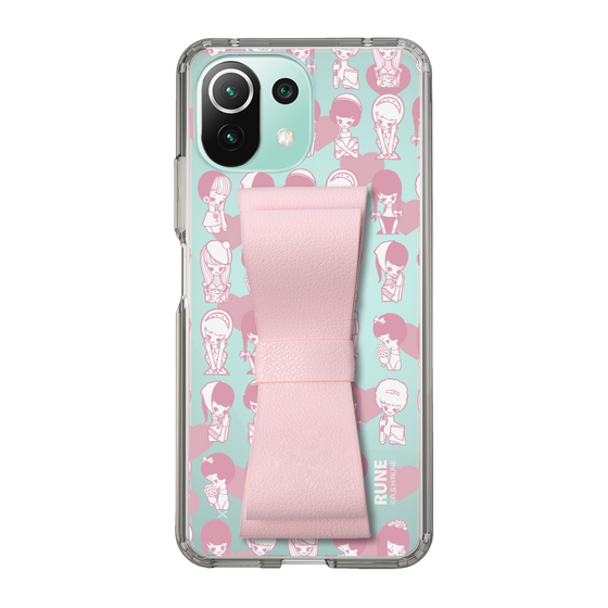Slim Protection Case - STAND & RING RIBBON Sakura Pink［ Rune Naito - RUNE Girl Kids ］