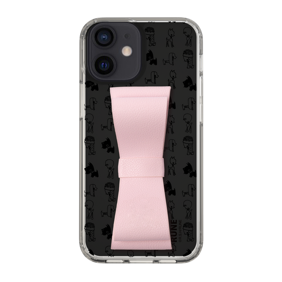 Slim Protection Case - STAND & RING RIBBON Sakura Pink［ Rune Naito - RUNE Animal Dog ］