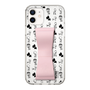 Slim Protection Case - STAND & RING RIBBON Sakura Pink［ Rune Naito - RUNE Animal Dog ］