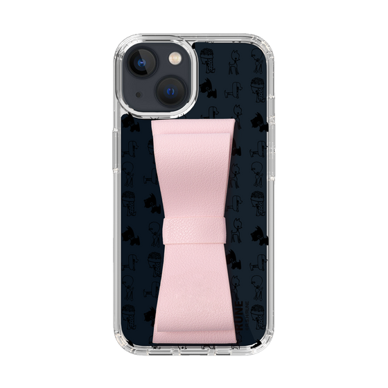 Slim Protection Case - STAND & RING RIBBON Sakura Pink［ Rune Naito - RUNE Animal Dog ］