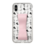 Slim Protection Case - STAND & RING RIBBON Sakura Pink［ Rune Naito - RUNE Animal Dog ］